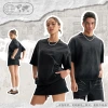 ETAI Men's Wear: A trendy brand, high-quality boxy short and wide T-shirts for men, a heavyweight pure cotton men's short-sleeved T-shirt Specification image